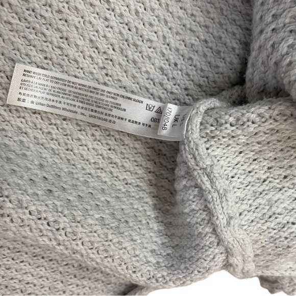 Free People Hailee Sweater Set in Ivory Heather Light Grey Size Large - Picture 8 of 11